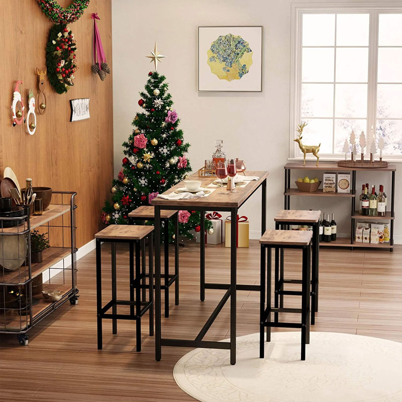 Counter Stool with Metal Frame