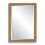  Miroir mural avec cadre H 32 po avec cadre brun foncé et verre biseauté