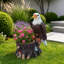 Jardinières réalistes avec aigle, souche d'arbre rustique en résine durable pour patio