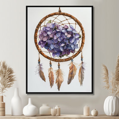 Swifton hydrangea Dreamcatcher III - art mural hortensia