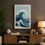Great Wave Rising Japandi - Wrapped Canvas-1008329670-1008329668