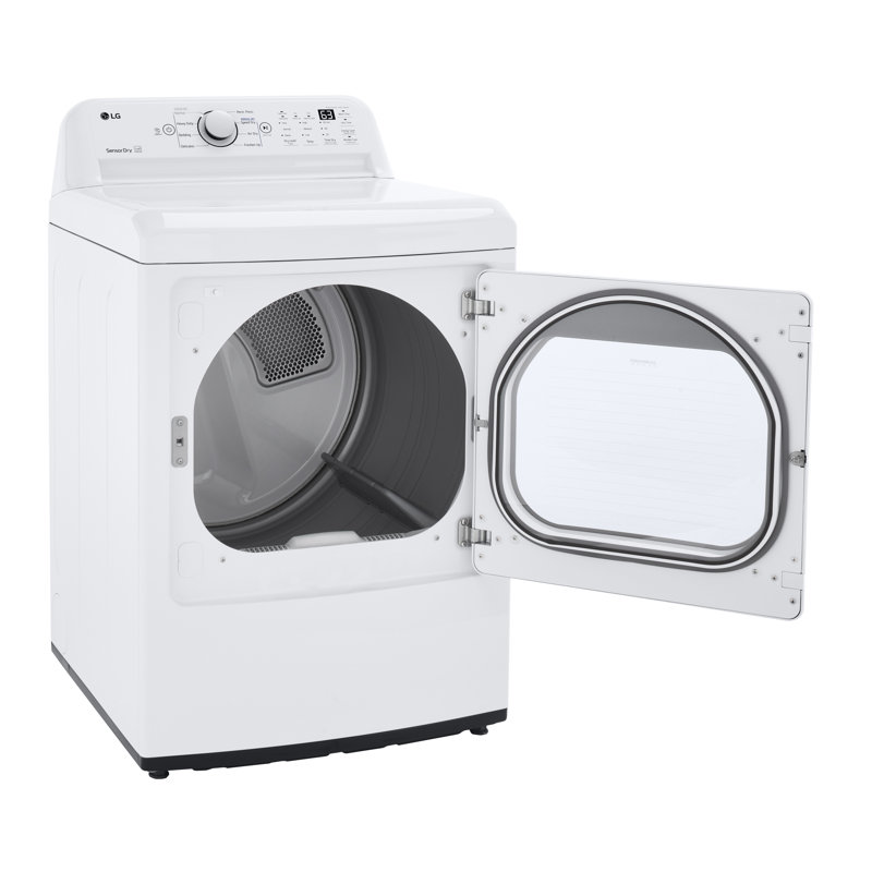 LG 7.3 cu. ft. Ultra Large Capacity Electric Dryer with Sensor Dry Technology, White