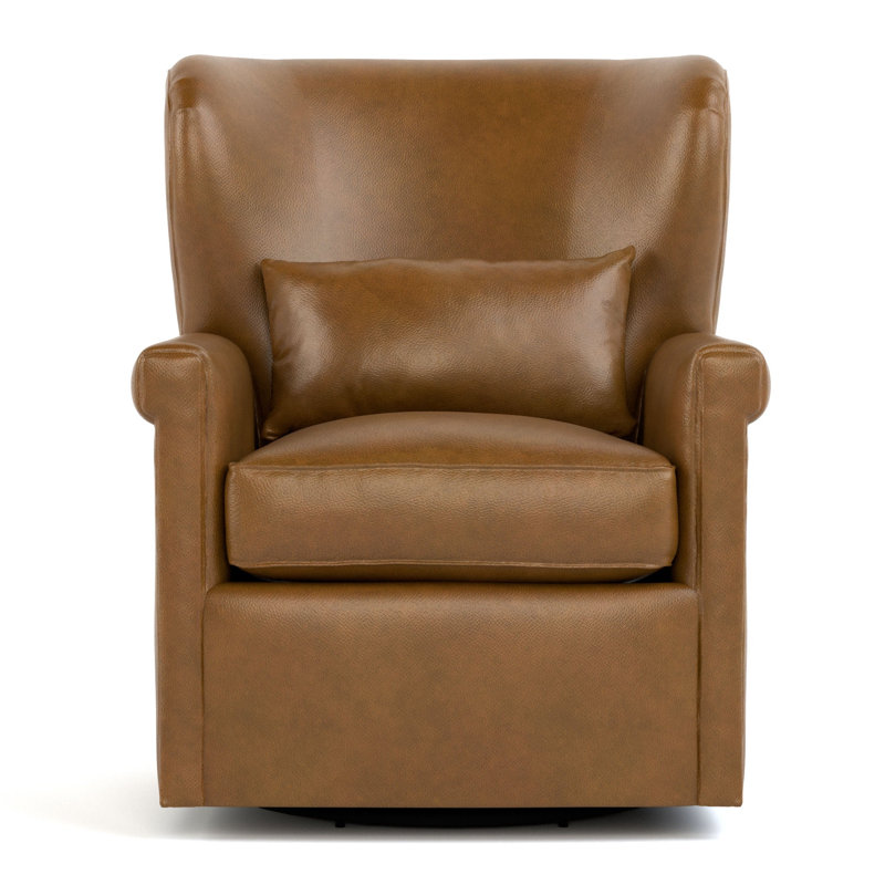 Hudson Valley Leather Wingback Chair