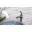 Obsidian  Waterfall Single Hole Single-Handle Vessel Bathroom Faucet Bathroom Faucet with Drain Assembly-66452979