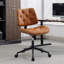 Chaise de travail rotative en similicuir Crosslin-1744854716