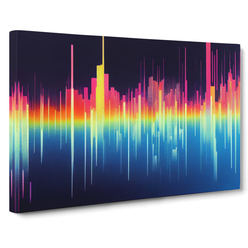 Electronic Audio Sound Bar Vol.1 Abstract - Wrapped Canvas, 50cm H x 76cm W x 3cm D