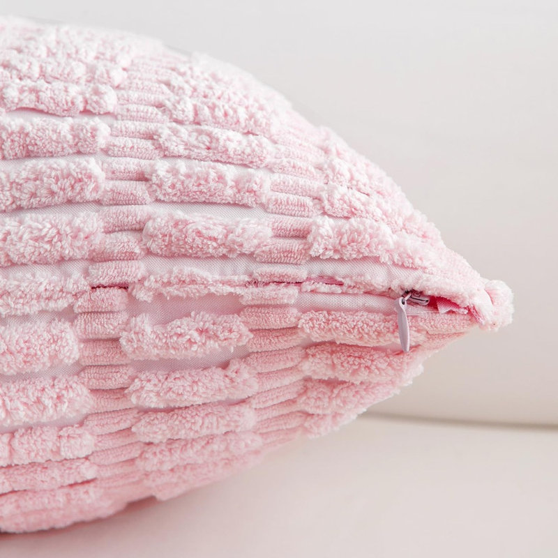 Housse de coussin Boho, Rose
