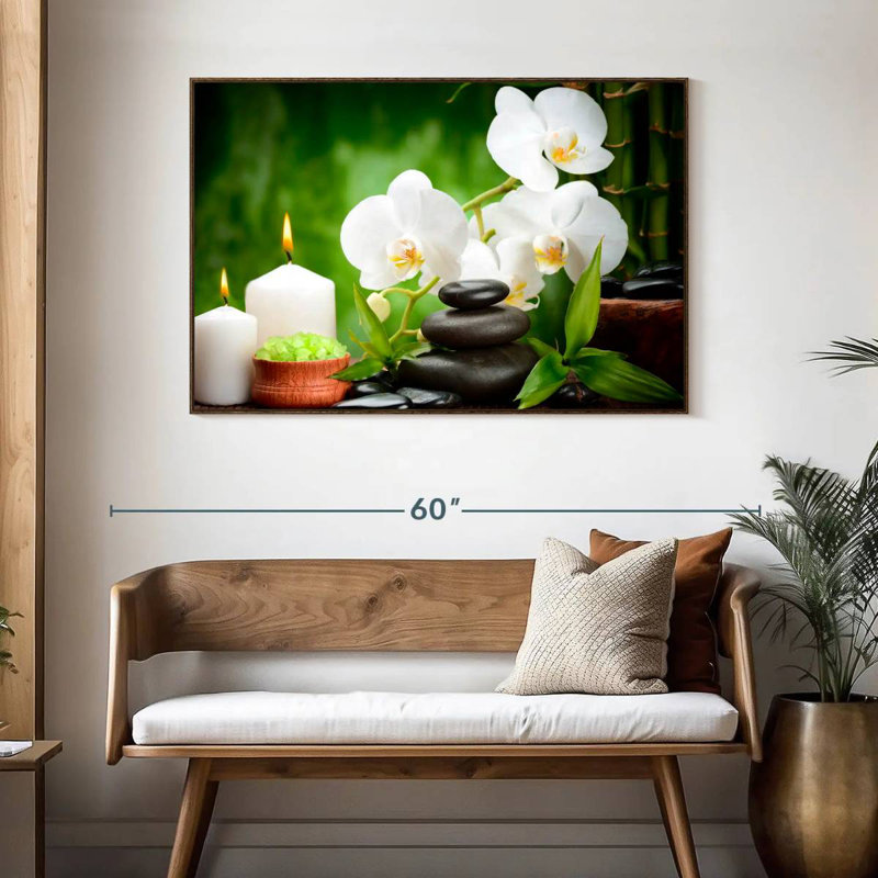 Spa, 46" X 31", Floating Frame Walnut