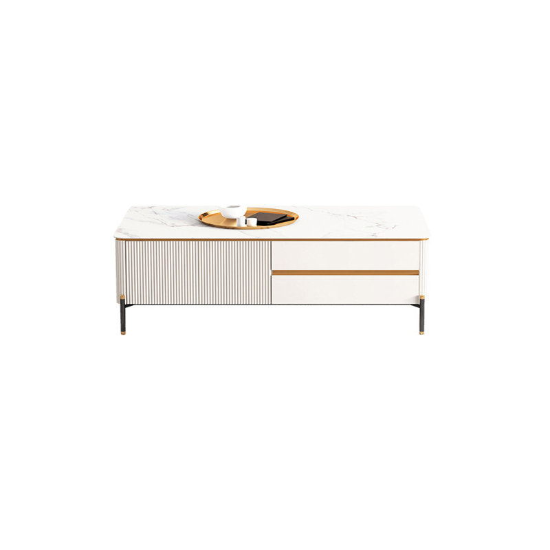 Table basse en ardoise moderne et luxueuse