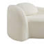 Chaise longue rembourrée à compression de 67 po de longueur avec dossier et coussin courbés-1540837519