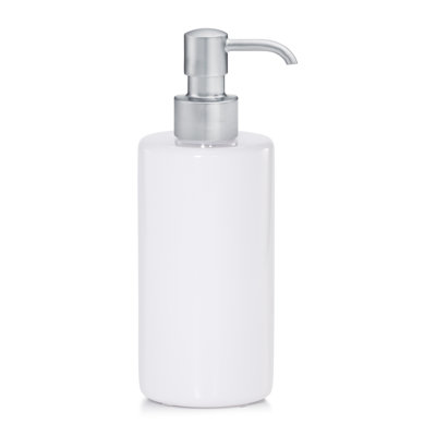 Domus White Gloss Soap / Lotion Dispenser