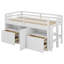 Lit mezzanine avec tiroirs, sous l'armoire et les tablettes-107163645