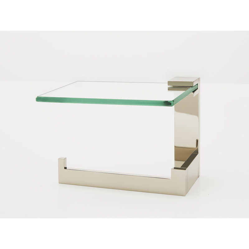 Linear TISSUE HOLDER, Polished Nickel
