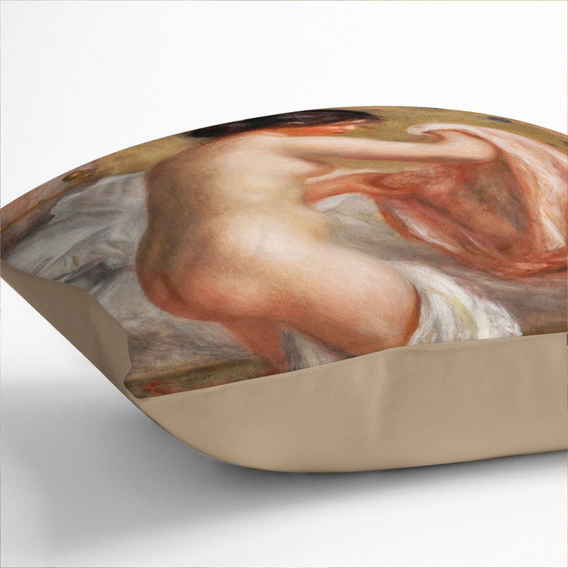 Square Cushion, Stone, 55cm H x 55cm W x 20cm D
