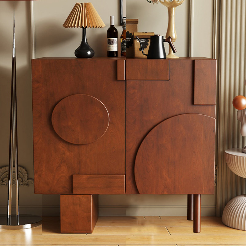 Armoire décorative française simple, Brun