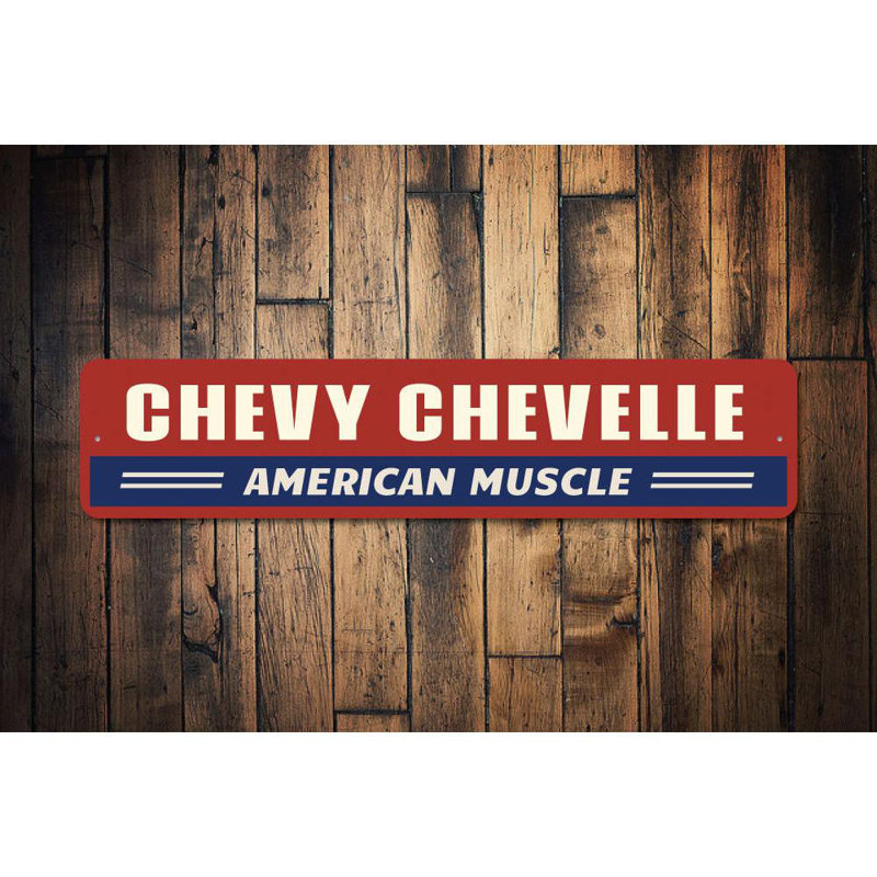 Plaque Chevelle, H 6 po x l 24 po x P 0,063 po
