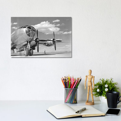 A US Army Air Forces B-29 Superfortress Bomber Aircraft by Stocktrek Images - Wrapped Canvas Print