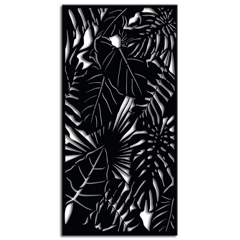 Panneau décoratif en acier galvanisé 3 pi x 6 pi Rainforest