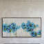 "blue fleuris" par julie joy floater, reproduction d’art sur toile encadrée-20747462