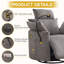 Fauteuil inclinable rond pivotant avec appui-tête réglable, alimentation et options manuelles-481345625-481345628