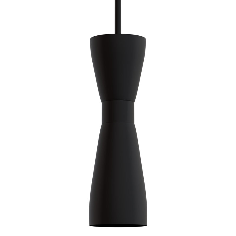 Zola 1 - Light Flat Matte Black Cone Pendant