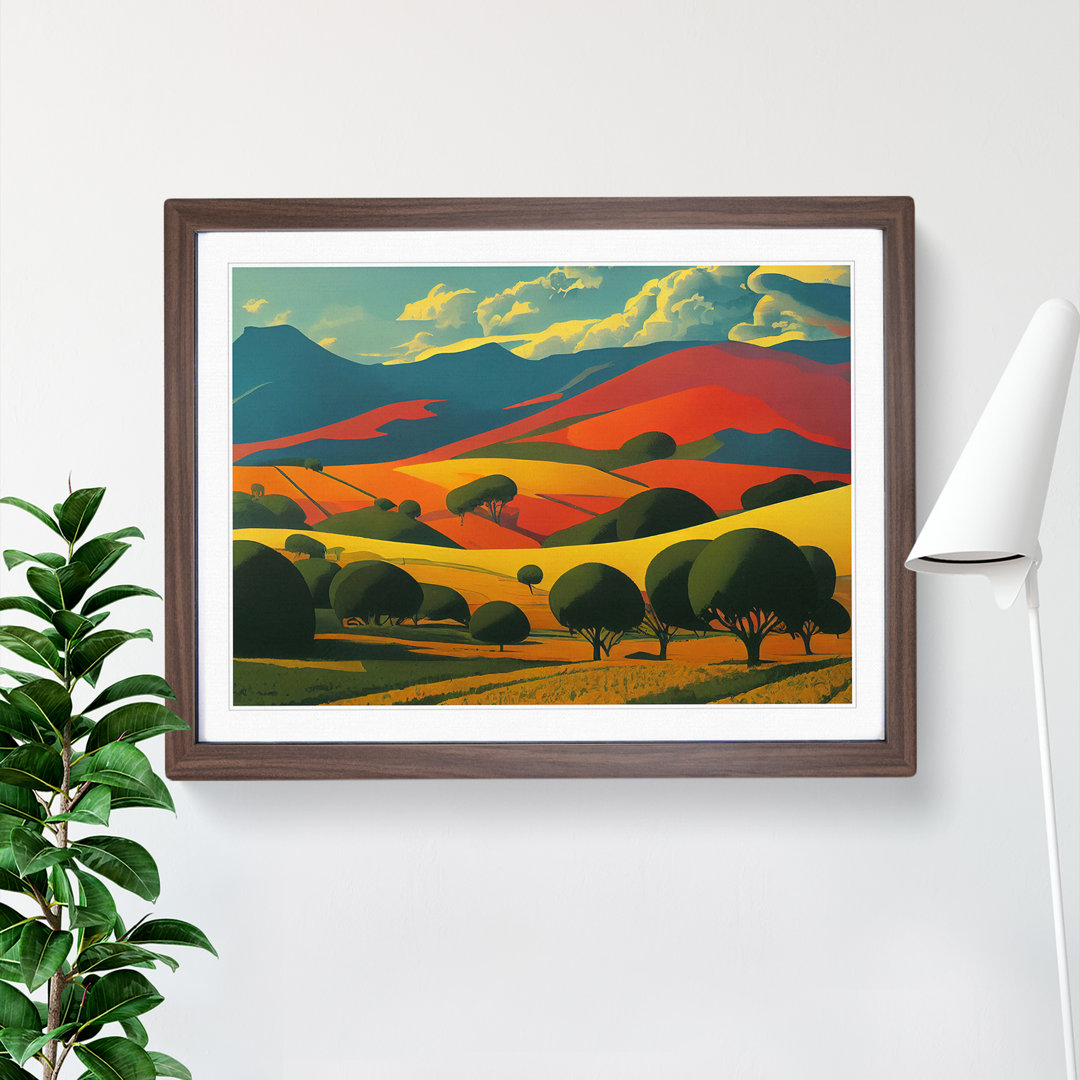 Spring Landscape Meadow - Single Picture Frame Print