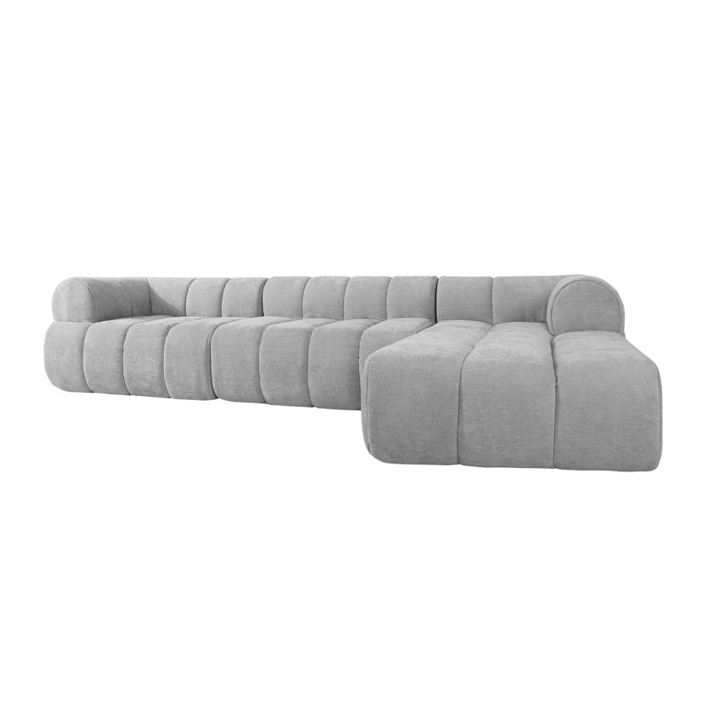 Spacious Compression Sectionals, Foam Polyester Modern Home Lounge
