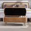 Banc de rangement avec repose-pieds pour pieds dorés-1944511035