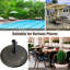 Base de parasol autoportante en résine