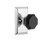 Studio Plate with Waldorf Black Door Knob