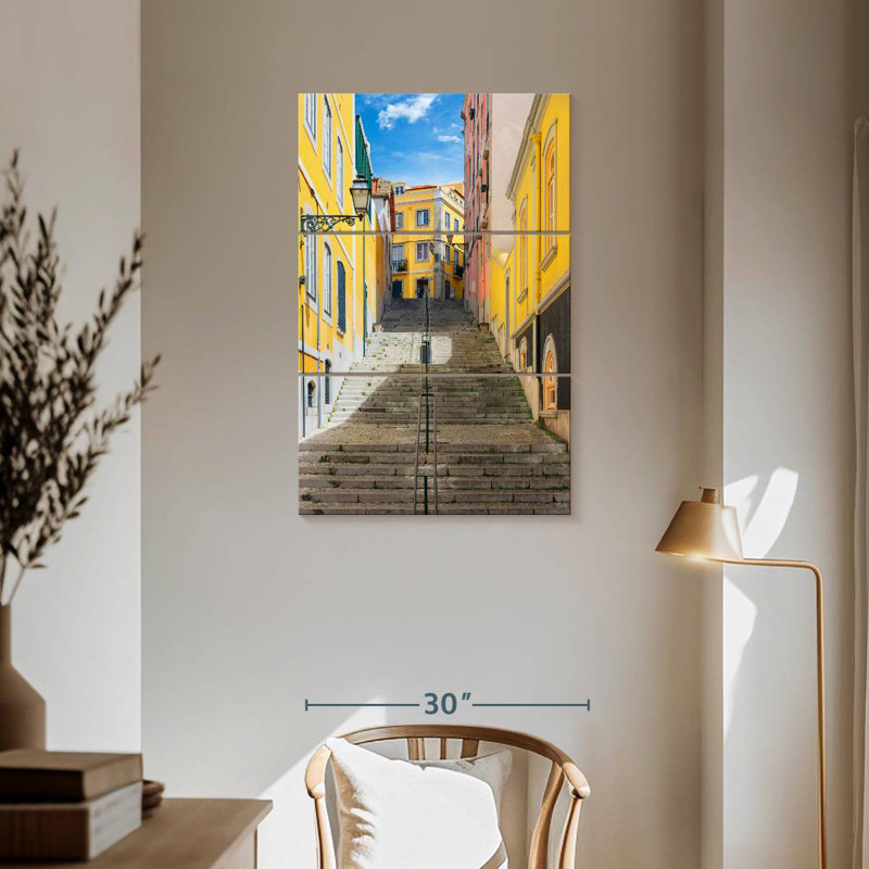 Lilie Lisbon Street Staircase, 57" H x 36" W