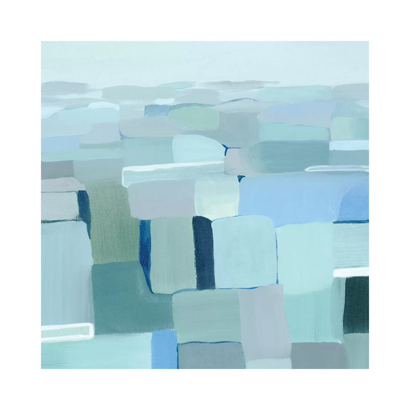 «Wave Crest Abstract I» par Grace Popp - reproduction d'art, H 12 po x l 12 po x P 0,75 po, Toile tendue, Pas de tapis