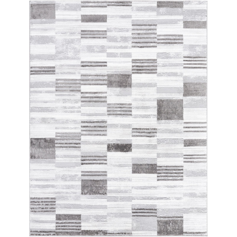 Geometric Indoor Rug, Rectangle 5'3" x 7'
