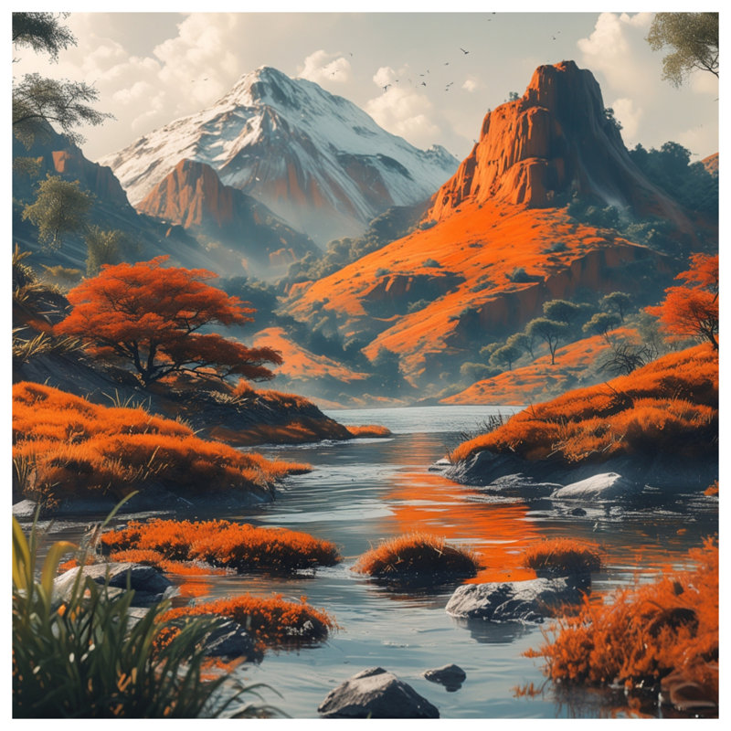 Toile enneigée dans de nombreuses tailles, 16 po x 20 po