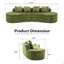 Canapé modulaire courbé