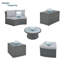 Ensemble de canapé modulaire d'extérieur en rotin 10 pièces, ensemble de conversation en osier Pe pour une combinaison libre-1636087521-1636087524