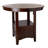 Contemporary Dining Room Counter height 5pc Dining Set Round Table w Leaf & 4x Side Chairs