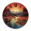 Horloge murale en bois massif Susila-601688067