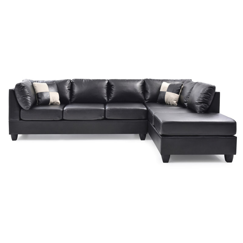 Malone G643B-SC Sectional ( 3 Boxes) , BLACK