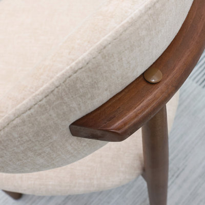 Set of 2 Solid Wood Dining Chairs