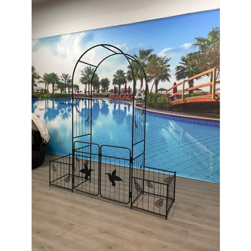 Arche de jardin en métal avec portes Treillis de jardin en treillis