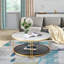 Table basse ronde avec rangement Styer