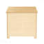 Table de chevet 1 pièce au fini pin naturel, mobilier de chambre contemporain avec tiroir et tablette ouverte
