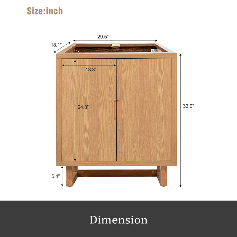 Meuble-lavabo 30 po (lavabo non inclus)