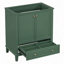 Meuble-lavabo 30 po sans lavabo, base seulement, armoire de salle de bain multifonctionnelle avec portes et tiroir, cadre solide et panneau de fibres à densité moyenne