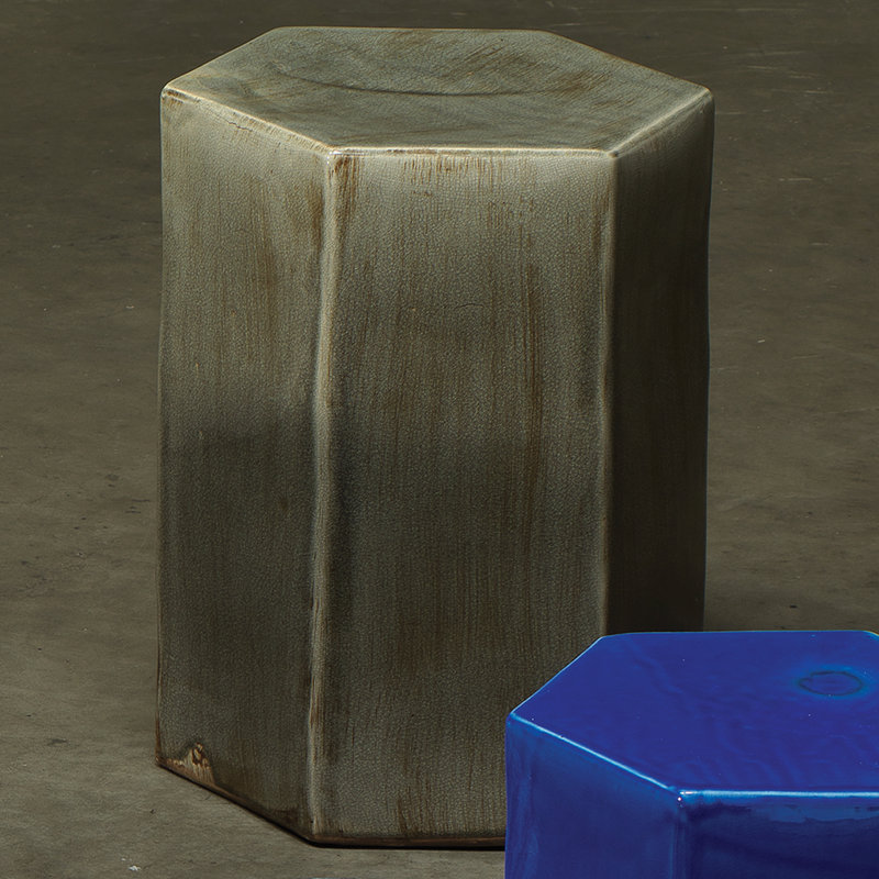 Porto End Table, Gray