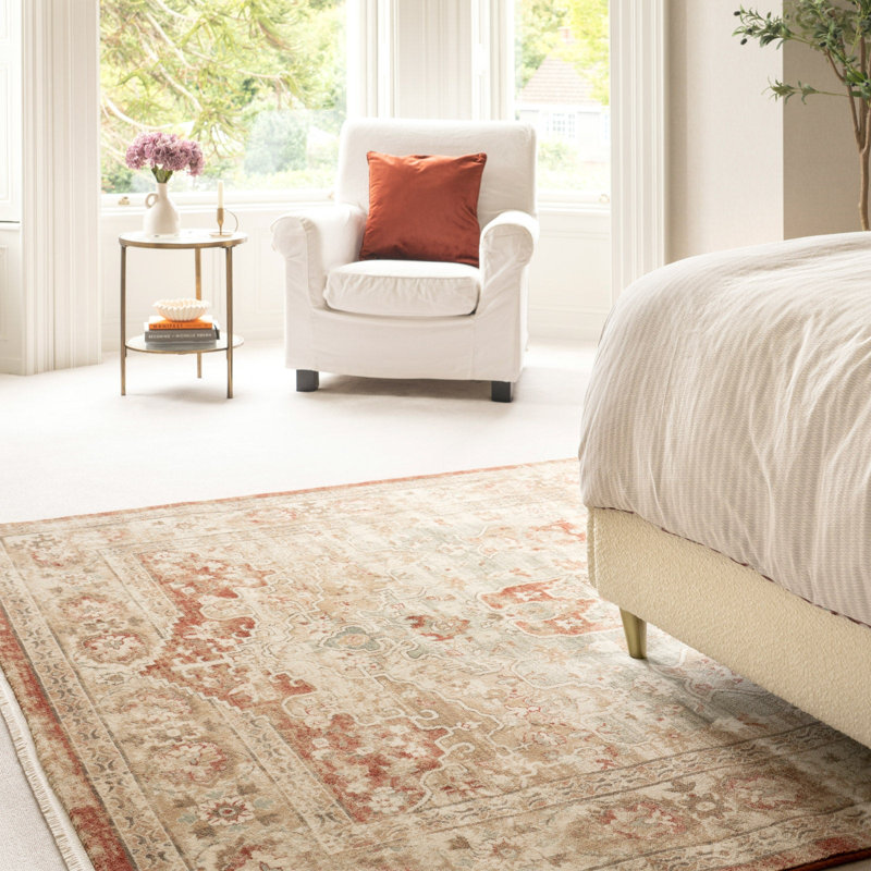 Tanda Damask Hand Tufted Area Rug, 240cm x 330cm