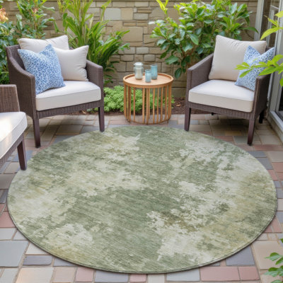 Tapis de sauge Xhevrie intérieur / extérieur lavable à la machine