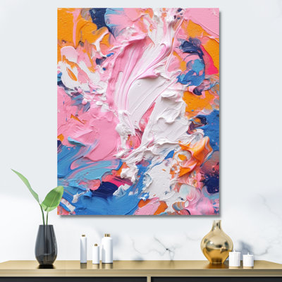 " Pink And White Explosions Of Colour II "