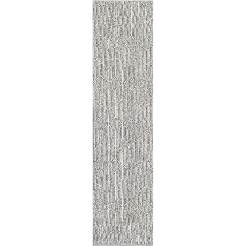 Tapis de couloir contemporain gris clair Ohanlon, Tapis de couloir 2 pi x 8 pi